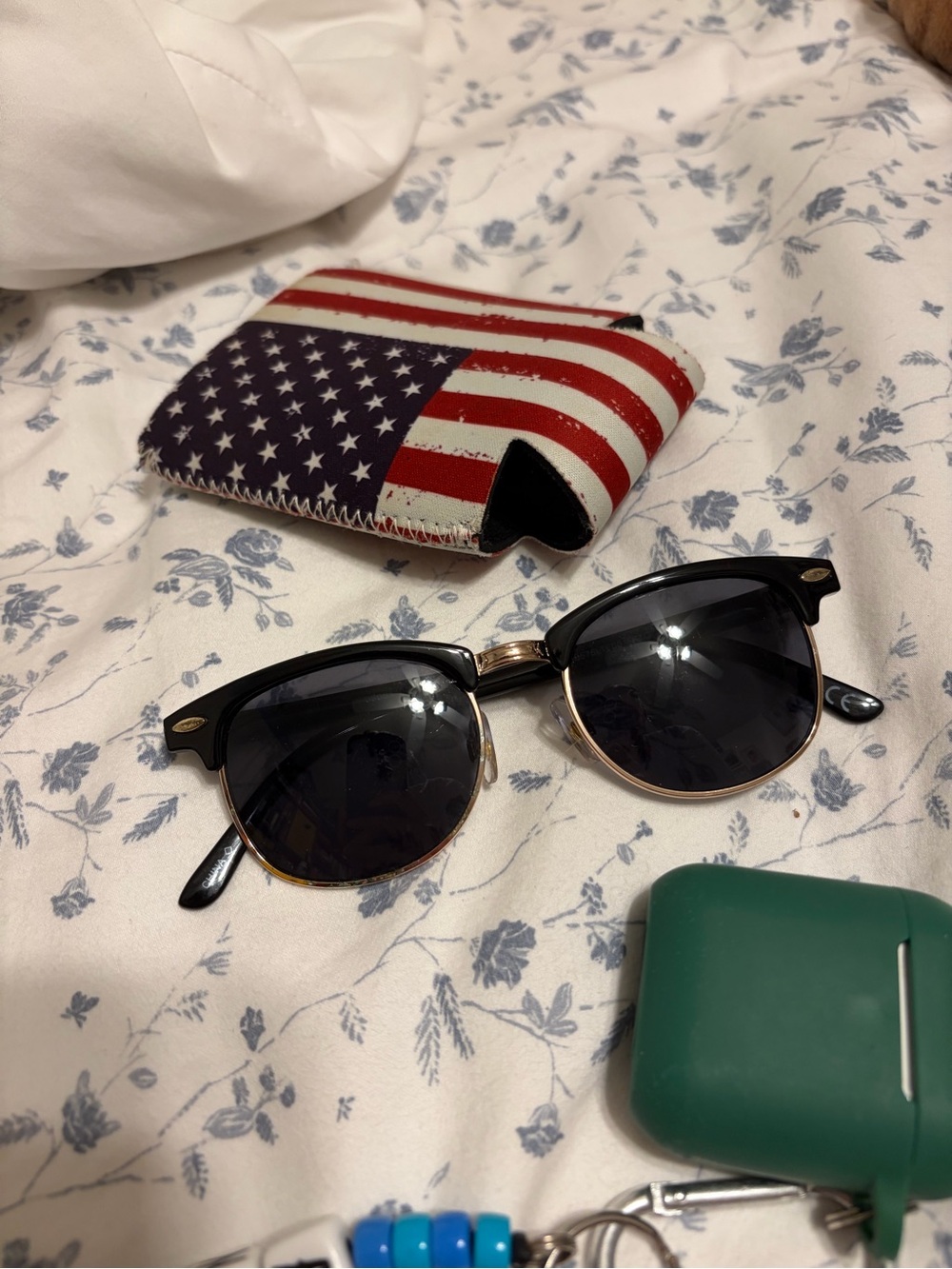 Classic Black Browline Clubmaster Sunglasses